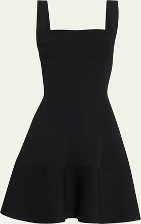 SIMKHAI Ivona Square-Neck Knit Mini Dress
