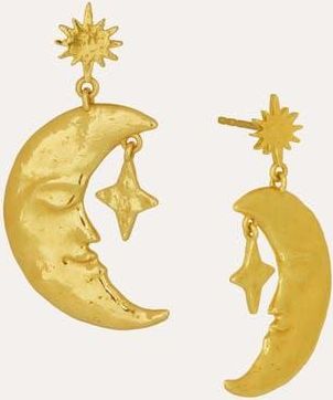 Ottoman Hands Crescent Moon Drop Earrings in Gold at Nordstrom