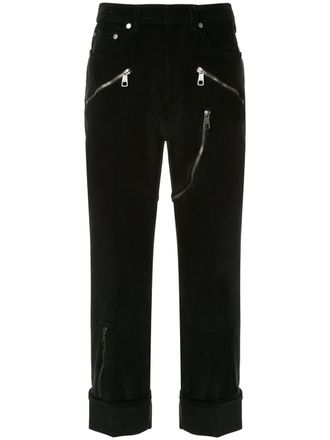 Neil Barrett corduroy zipped trousers - Black