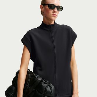 Nike Womens 24.7 ImpossiblySoft Dri-FIT Full-Zip Tunic in Black | IQ7051-010