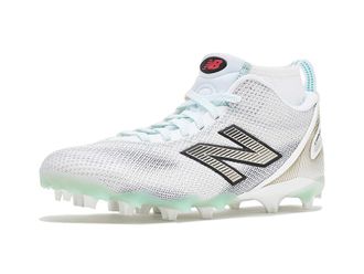 New Balance FreezeLX V5 Lacrosse Cleats Mens Shoes White/Black : 8.5 D - Medium, Synthetic