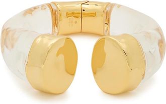 Alexis Bittar Alexis Bittar Liquid Lucite 14kt Gold-plated Cuff - One Size