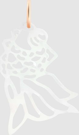 Ginette NY Pendentif Goldfish Nacre Blanche Or Rose