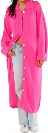 Crush Jude Luxe Coat In Flamingo