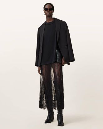 AllSaints Arran Lace Ankle Length Skirt