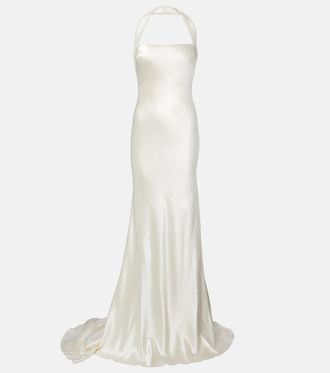 Danielle Frankel Bridal Presley wool and silk gown