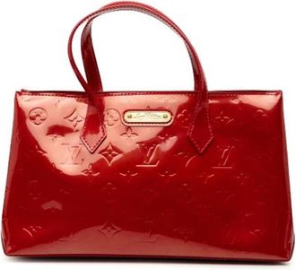 Louis Vuitton Pre-owned Wilshire PM - Dames - Vintage Handtas - Rood - ONE Size - Leer - Vintage