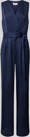 Suncoo Jumpsuit mit Strukturmuster Modell Telma in Marine, Gr&ouml;&szlig;e XL