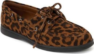 Reiss Lola Boat Shoe in Animal at Nordstrom, Size 10.5Us