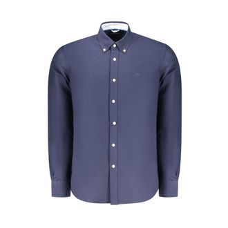 North Sails Shirt met lange mouwen - Heren - Casual Overhemden - Blauw - 2XL - Katoen - Overhemden