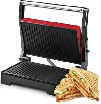 Ufesa PR1000 Fuji, Panini Maker-Griglia elettrica e Sandwich-Bistecchiera, 1000W, Piastra Antiaderente con apertura fino a 180&ordm; piatta, Maniglia