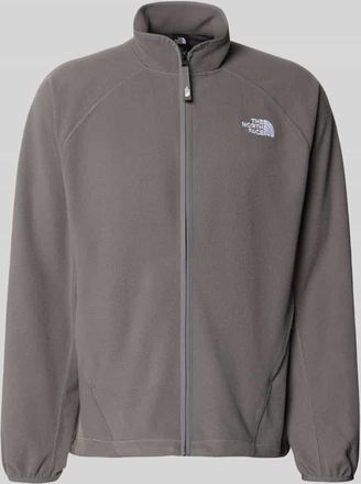 The North Face Fleecejacke mit Label-Stitching in Anthrazit, Gr&ouml;&szlig;e XXL