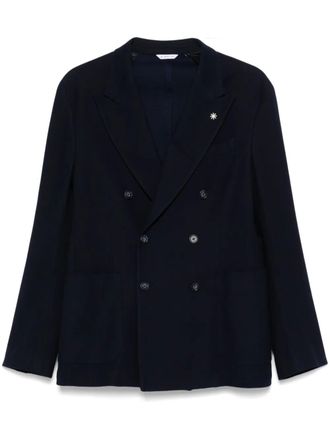 Manuel Ritz double-breasted blazer - Blue