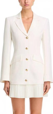 Cinq &agrave; Sept Long Sleeve Regan Dress In White