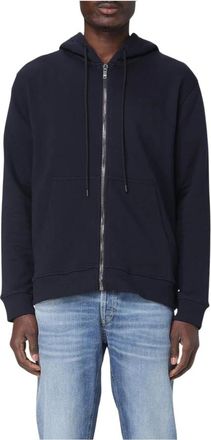 Dondup Zip-throughs, male, Blue, S, Blue Zip-Up Hoodie