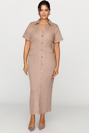 Pilcro Greer Denim Midi Shirtdress