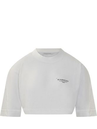 Givenchy Givenchy White Cropped T-Shirt
