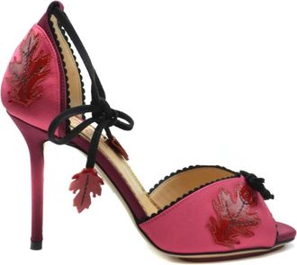 Charlotte Olympia Elegante Hoge Hak Sandalen - Dames - Sandalen met hakken - Roze - 36 1/2 EU - Schoenen