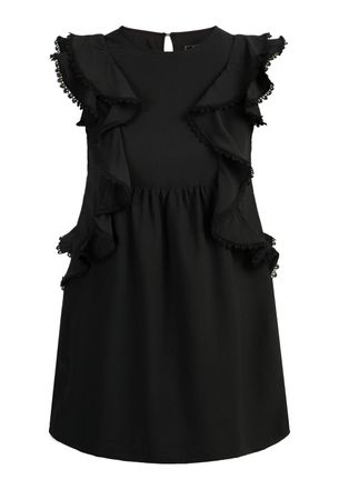 Faina mini-jurkje met ruches Dames zwart