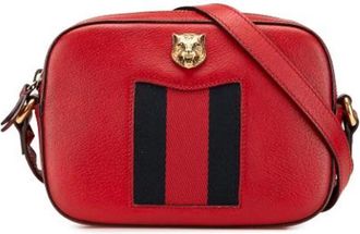 Gucci Pre-owned Leather gucci-bags - Dames - Vintage Schoudertas - Rood - ONE Size - Vintage