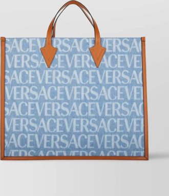 Versace denim tote bag