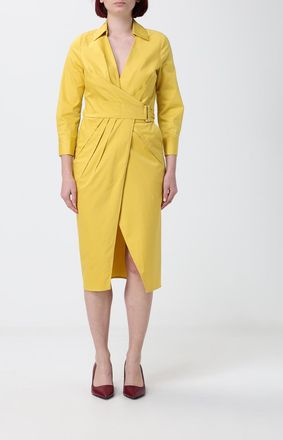 Elisabetta Franchi Abito midi in cotone stretch