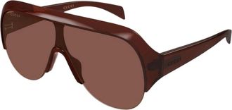 Gucci Accessoires, Dames, Rood, ONE Size, Nylon, Gg 2023S 004 Zonnebril