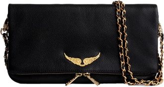 Zadig&Voltaire Rock Clutch - Dames - Schoudertassen - Zwart - ONE Size - Leer - Tassen