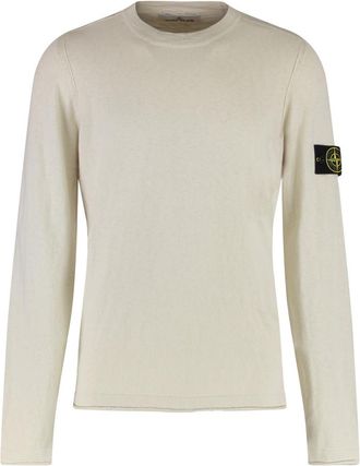 Stone Island Light Beige Crew Neck Sweater