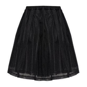 Comme Des Gar&ccedil;ons Midi Skirts, female, Black, Size: S The Fringed Skirt