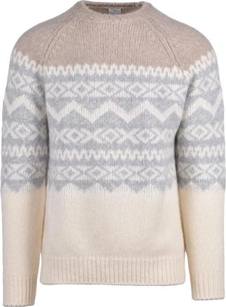 Eleventy Truien & Vesten, Heren, Veelkleurig, L, Kasjmier, Maglione Girocollo