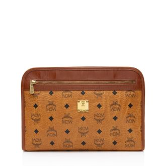 MCM Vintage Visetos Portfolio Clutch