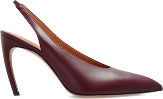 The Attico Womens Pumps Viper Burgundy Calf Leather High Heel Shoes