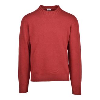Eleventy Round-neck Knitwear, male, Red, Size: XL Pullover Girocollo