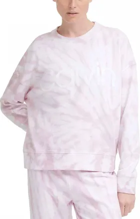 Calvin Klein Performance Logo Tie-Dyed French Terry Sweatshirt In Sydney Zrt