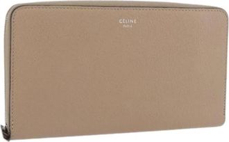 Celine Pre-owned Long Wallet - Dames - Vintage Accessoires - Beige - ONE Size - Leer - Vintage