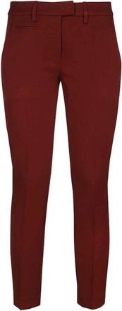 Dondup Stretchy Stoffen Broek - Dames - Slim Fit Broeken - Rood - W27 - Polyester - Broeken