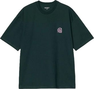 Carhartt Work in Progress Helix swirl-logo T-shirt - men - Cotton - S - Green