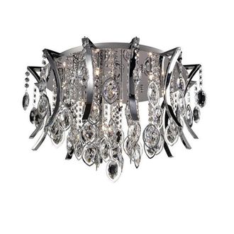 Netlighting Mios Ceiling 12 Light G4 Polished ChromeCrystal NOT LEDCFL Compatible in Grey