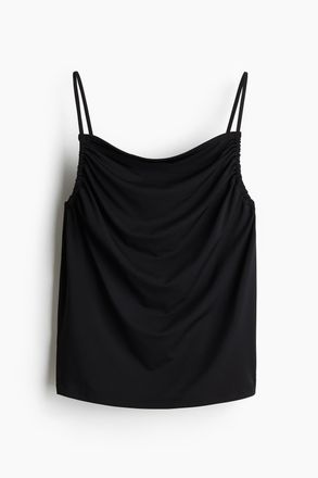H&M Tr&auml;gertop mit Raffung - Schwarz