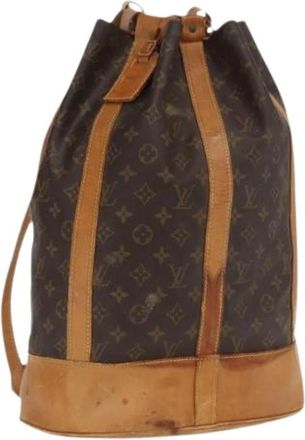 Louis Vuitton Pre-owned Bucket Bags, female, Brown, Size: ONE SIZE Pre-owned Vintage Canvas Bucket Bag