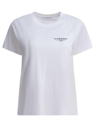 Givenchy T-Shirt With Givenchy Print T-Shirts White