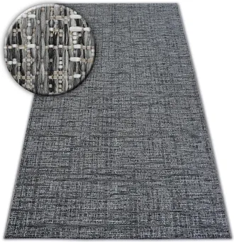 RugsX Rugsx - Alfombra De Cuerda Sisal Loft 21126 Tonos De Plateado/marfil/gris Grey 120x170 Cm