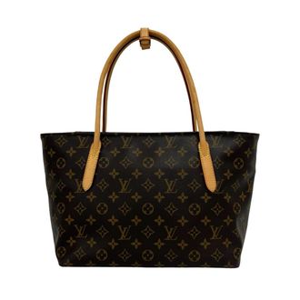 Louis Vuitton Brown Leather Pvc Shoulder Bag Tote Bag (Pre-Owned)