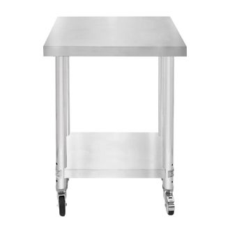 MonsterShop KuKoo Work Table - 60cm x 45cm x 86cm in Silver | Size: 60 cm x 45 cm x 86 cm