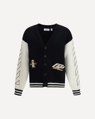 Off-white Star Logo Diagonal Varsity Cardigan Male M