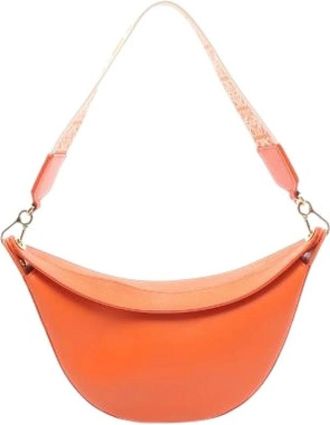 Loewe Pre-owned Luna Small Shoulder Bag - Dames - Vintage Schoudertas - Oranje - ONE Size - Leer - Vintage