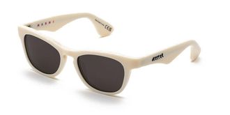 Marni Zasth Cream 5BR Mens Sunglasses White Size 52