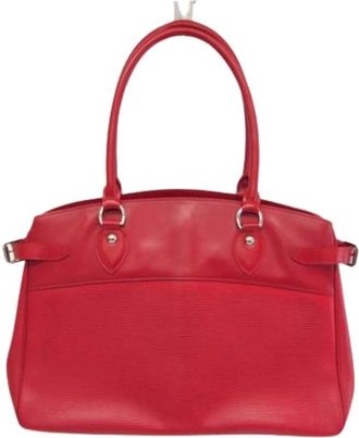 Louis Vuitton Pre-owned Leren Handtas - Dames - Vintage Handtas - Rood - ONE Size - Leer - Vintage