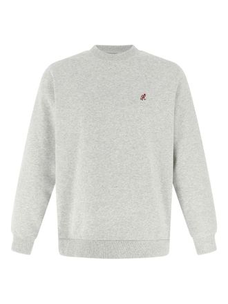Gramicci embroidered crew-neck sweatshirt - men - Cotton/Polyester - L - Grey